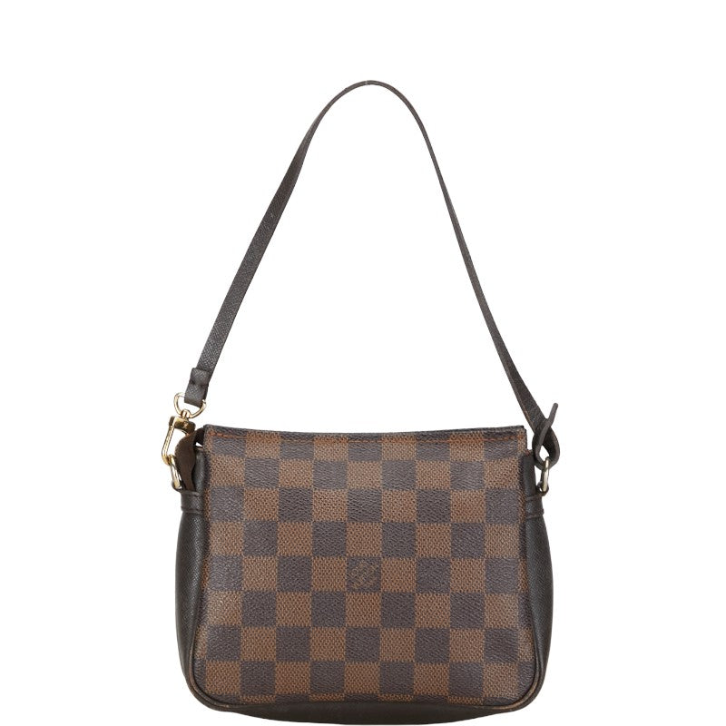 Louis Vuitton Damier Makeup Pouch N51982 Brown PVC Leather in Good Condition