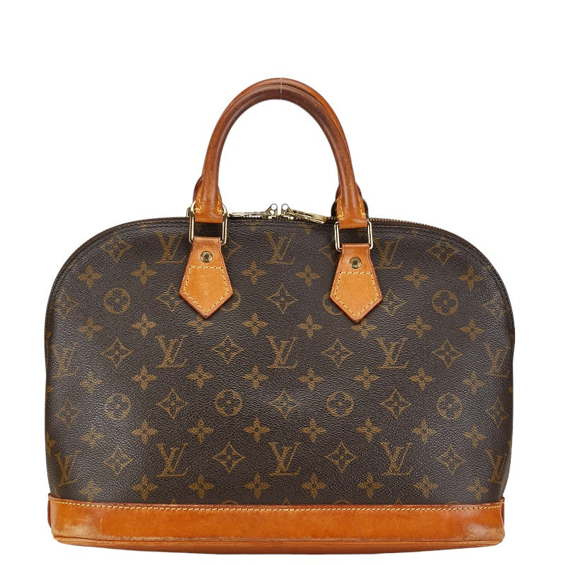 Louis Vuitton Monogram Alma PM Handbag M51130 Brown PVC Leather in Very Good Condition