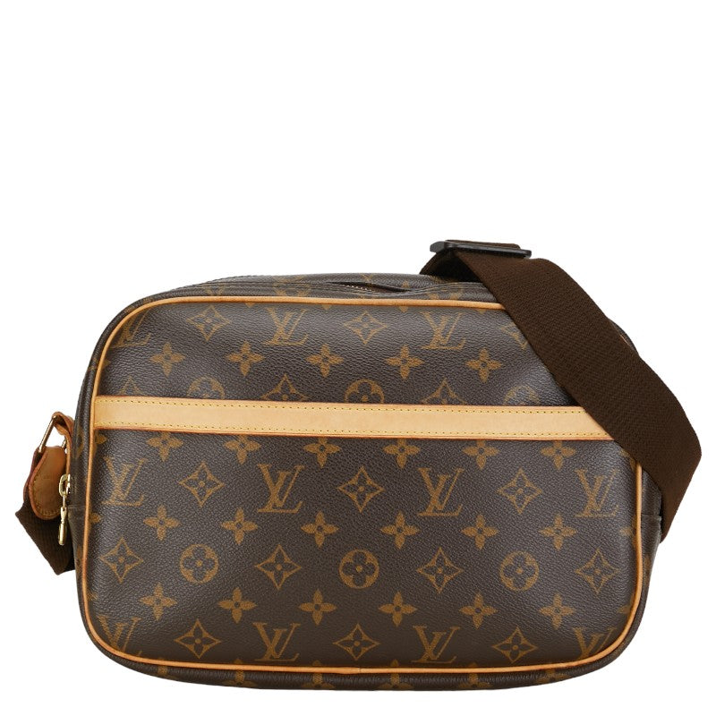 Louis Vuitton Monogram Reporter PM Shoulder Bag M45254 Brown PVC Leather in Very Good Condition