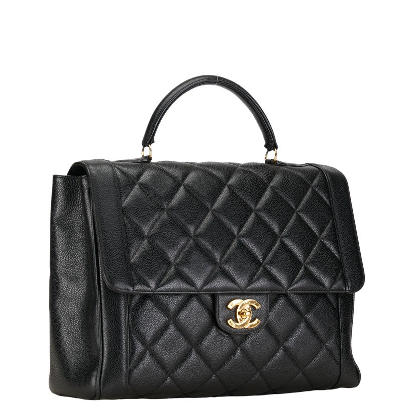 Chanel CC Diana Top Handle Bag  Leather Handbag in Good condition