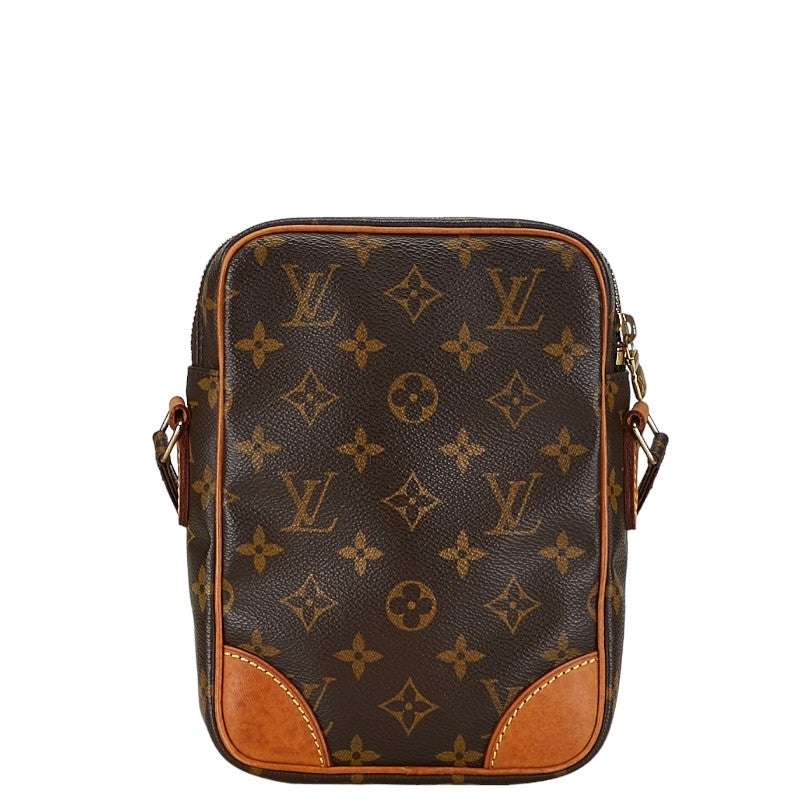 Louis Vuitton Monogram Danube Shoulder Bag M45266 Brown PVC Leather in Very Good Condition