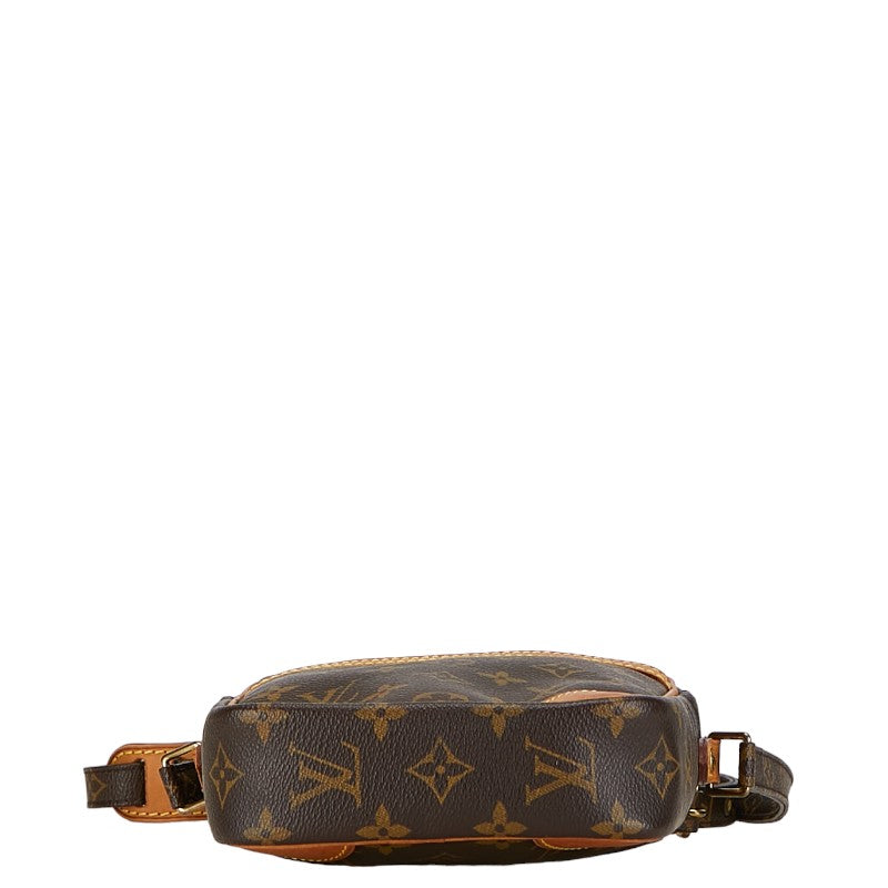 Louis Vuitton Monogram Danube Shoulder Bag M45266 Brown PVC Leather in Very Good Condition