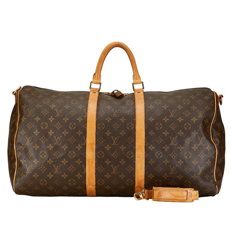 Louis Vuitton Keepall Bandouliere 55 Canvas Travel Bag M41414 in Good condition