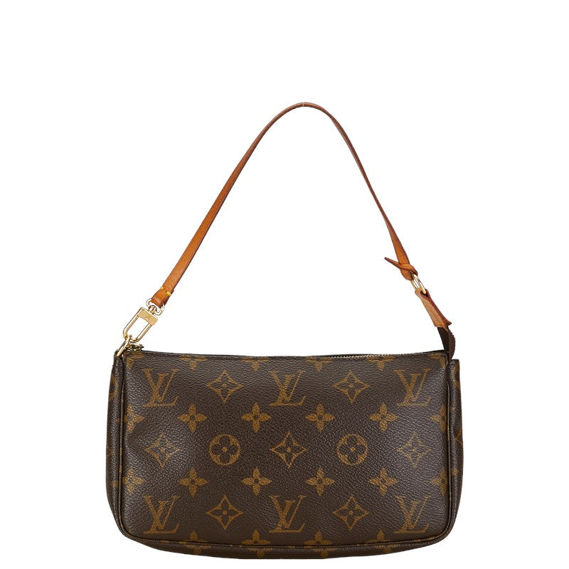 Louis Vuitton Pochette Accessoires Canvas Handbag M51980 in Good condition