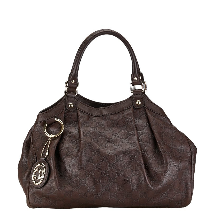 Gucci Guccissima Sukey Tote Leather Tote Bag 211944.0 in Good condition