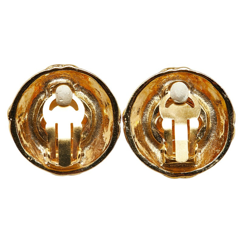 Chanel Vintage Coco Mark Pearl Earrings