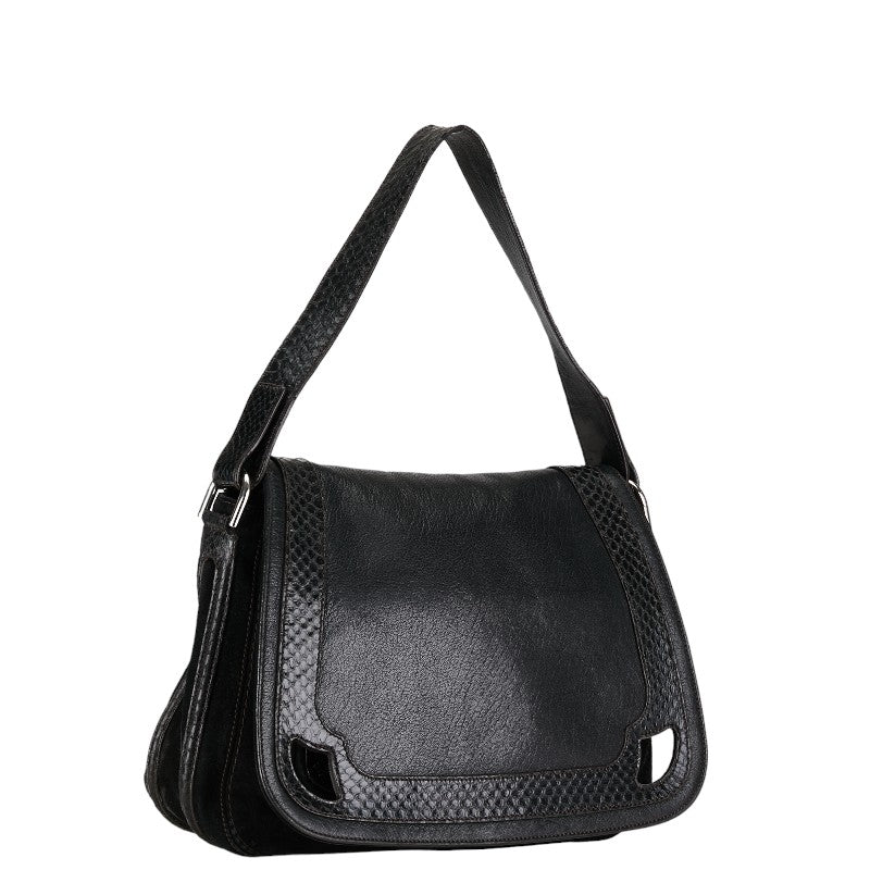 Cartier Marcello Saddle Bag  Leather Shoulder Bag in Good condition