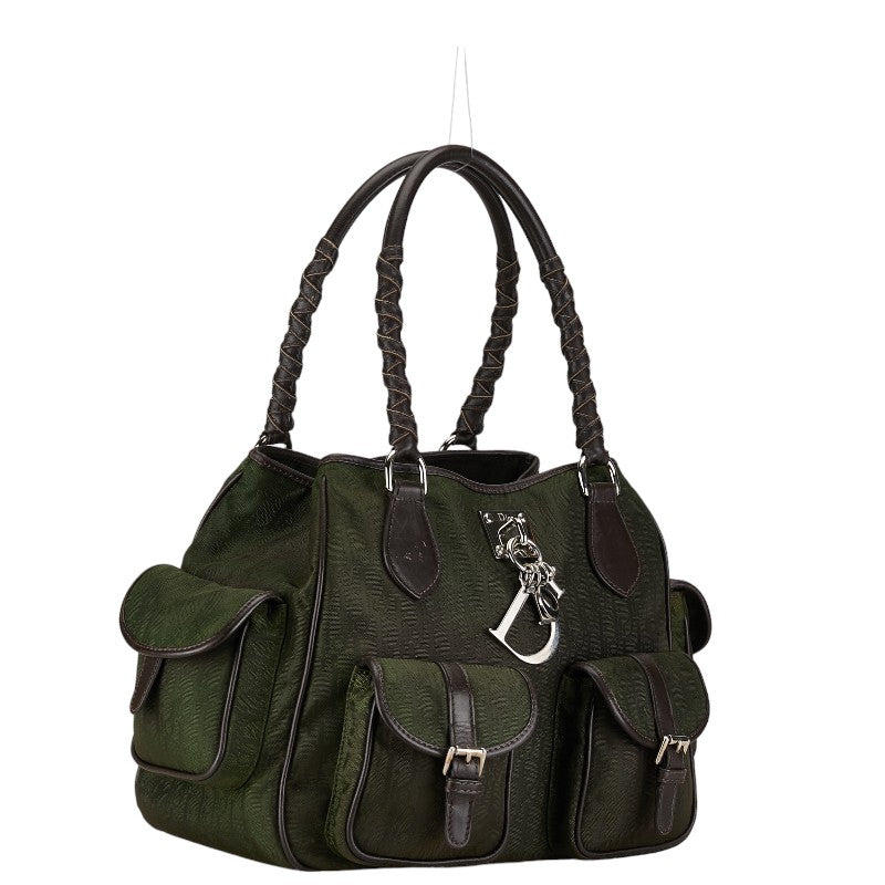 Dior Diorrissimo Multi Pocket Handbag  Canvas Handbag in Good condition