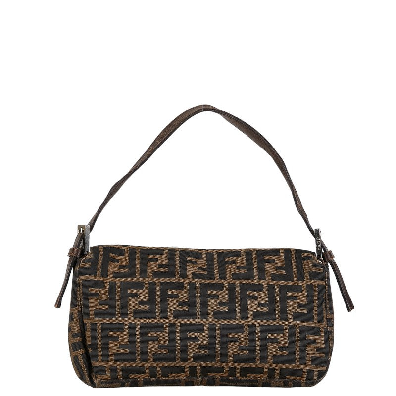 Fendi Zucca Mamma Bucket Handbag Canvas Leather