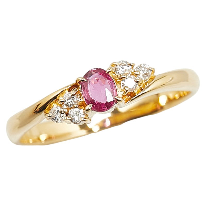 K18YG Yellow Gold Sapphire Ring