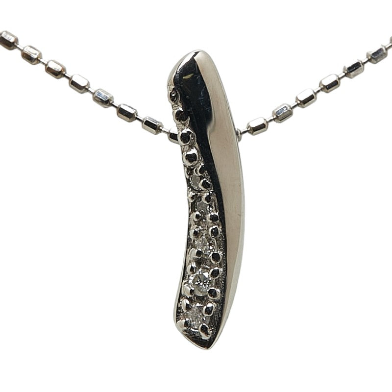 K10WG White Gold Diamond Necklace