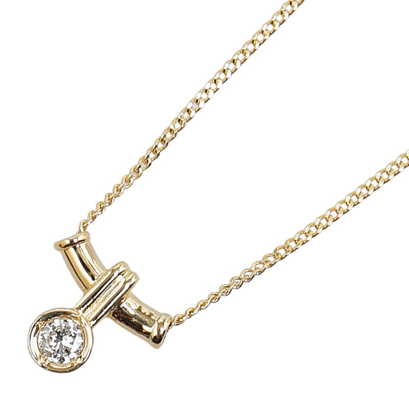 K18YG Yellow Gold Diamond Necklace