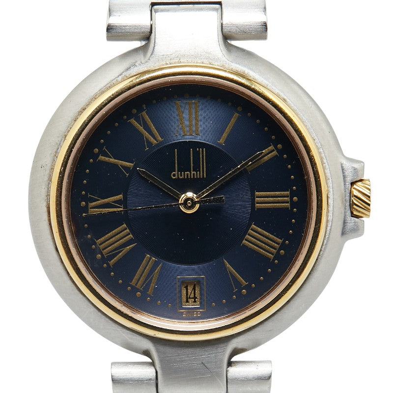 Dunhill Millennium Quartz Watch Navy Dial Stainless Steel for Women in Very Good Condition