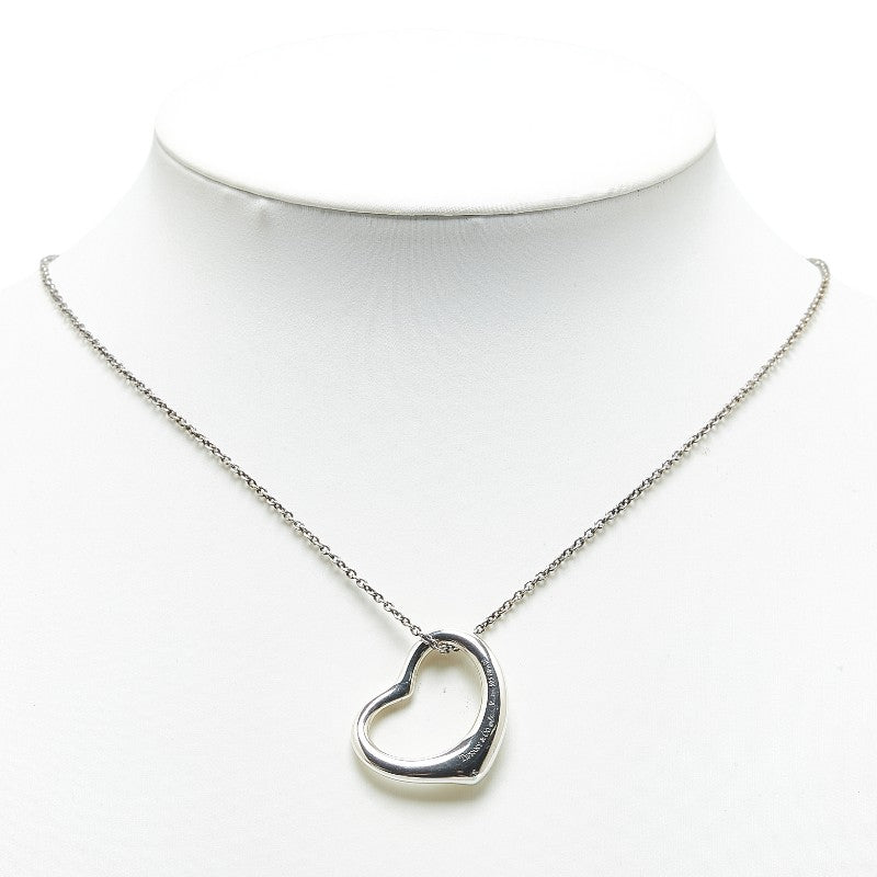 Tiffany & Co Open Heart Necklace Silver