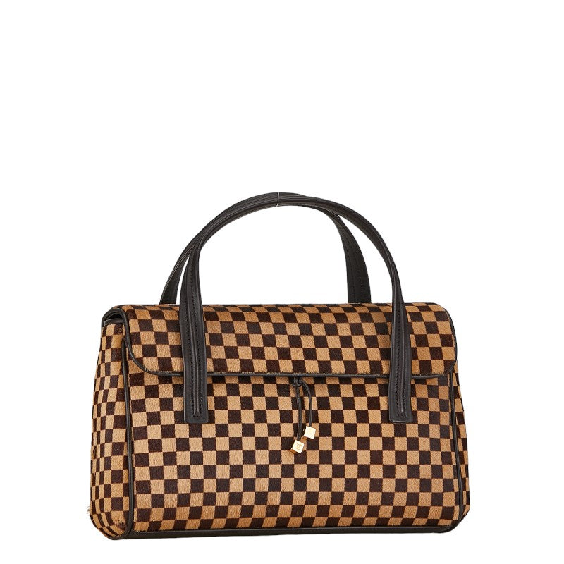 Louis Vuitton Damier Sauvage Lion Leather Handbag M92131 in Good condition