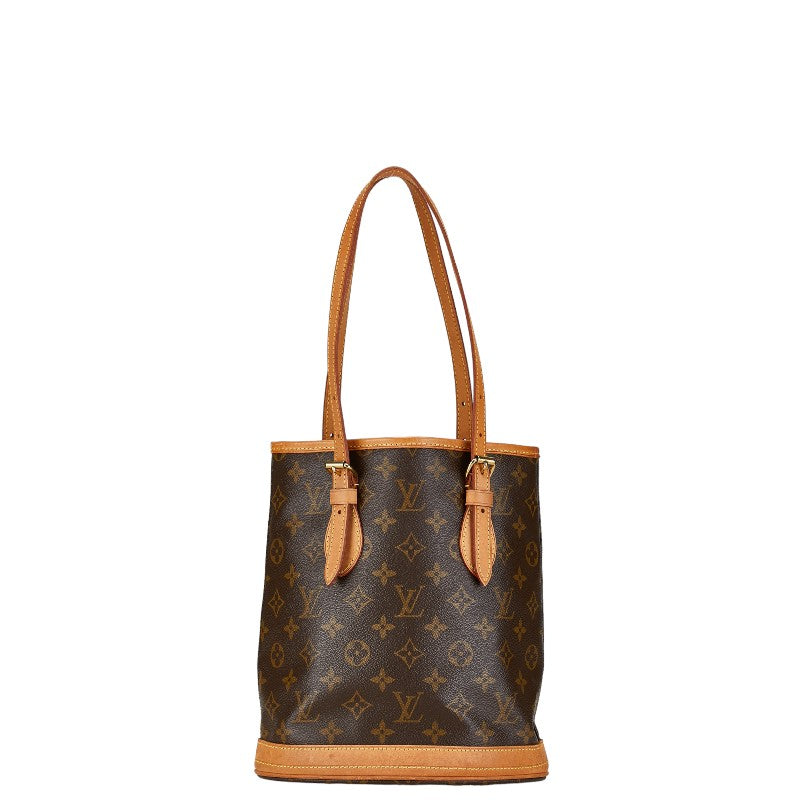 Louis Vuitton Monogram Petit Bucket PM Tote Bag M42238 in Very Good Condition