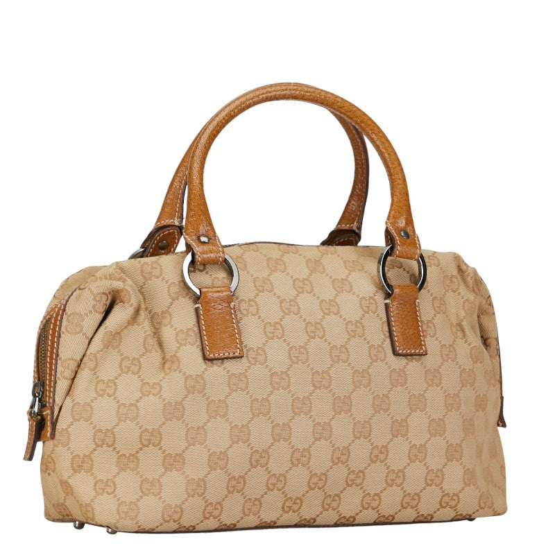Gucci GG Canvas Boston Bag  Canvas Travel Bag 113009 in Good condition