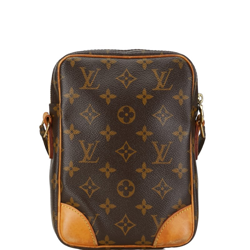 Louis Vuitton Monogram Danube Shoulder Bag M45266 Brown PVC Leather in Very Good Condition