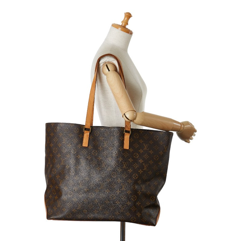 Louis Vuitton Monogram Cabas Alto Tote Bag M51152 Brown PVC Leather in Very Good Condition