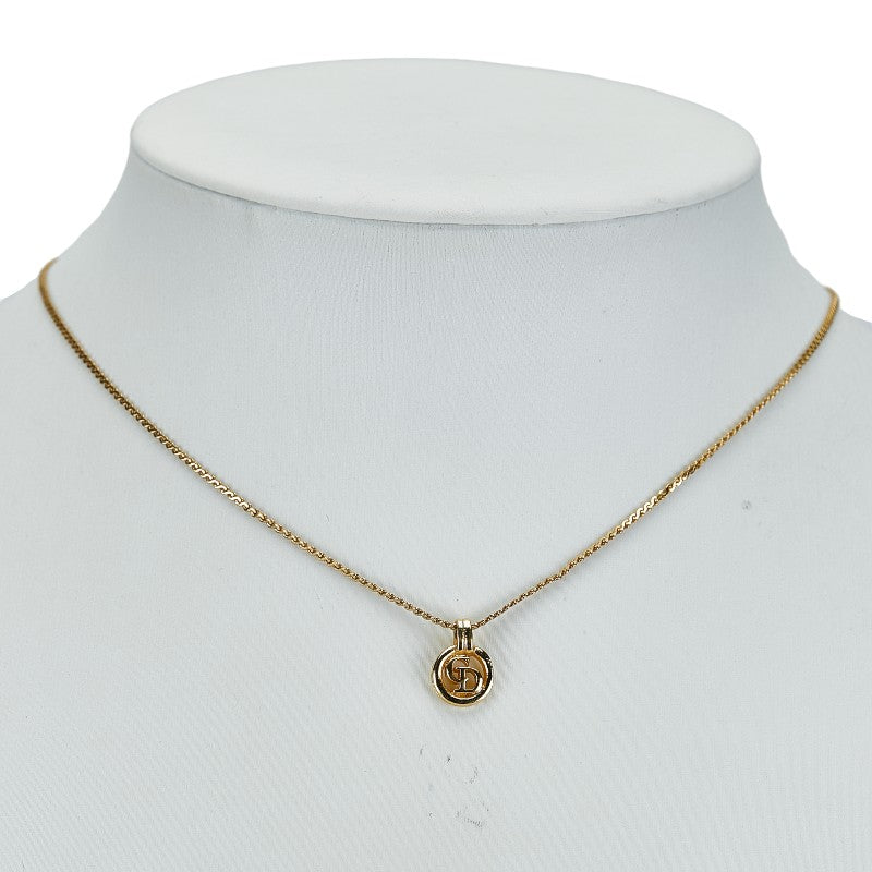 Dior Gold Plated CD Logo Necklace