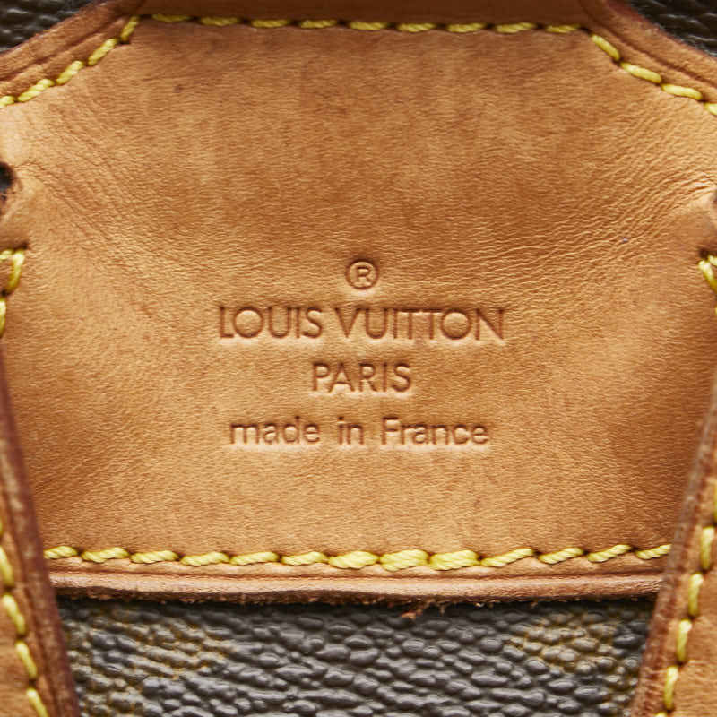 Louis Vuitton Monogram Montsouris MM Backpack M51136 Brown PVC Leather in Very Good Condition