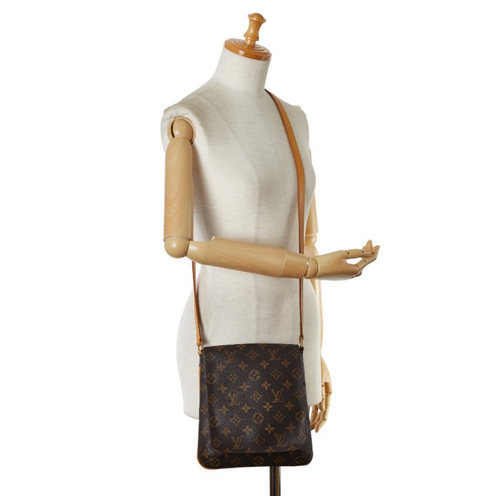 Louis Vuitton Monogram Musette Salsa Long Shoulder Bag M51387 Brown PVC Leather in Very Good Condition