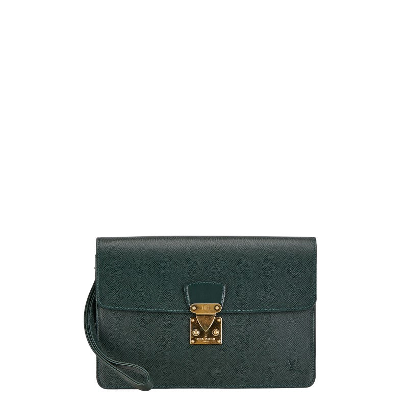 Louis Vuitton Pochette Kourad Leather Clutch Bag M30194 in Fair condition