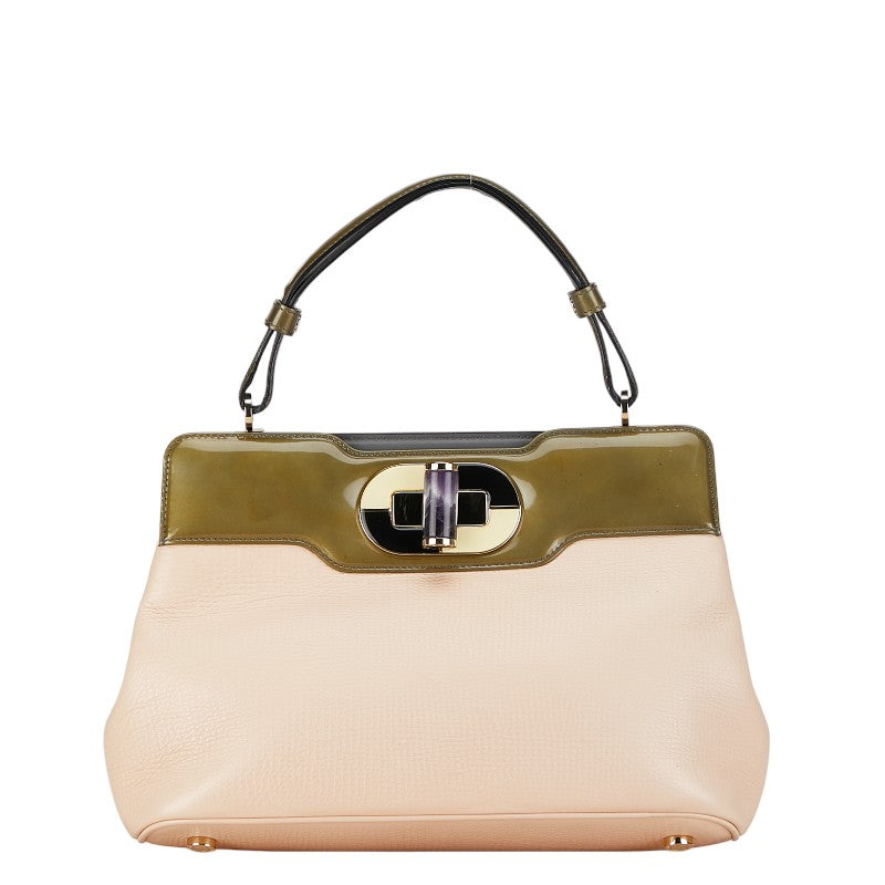 Bvlgari Leather Isabella Rossellini Bag Leather Handbag in Good condition