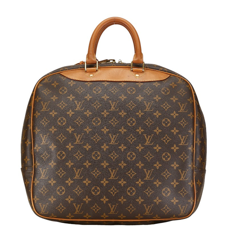 Louis Vuitton Monogram Evasion Boston Travel Bag M41443 Brown PVC Leather in Very Good Condition