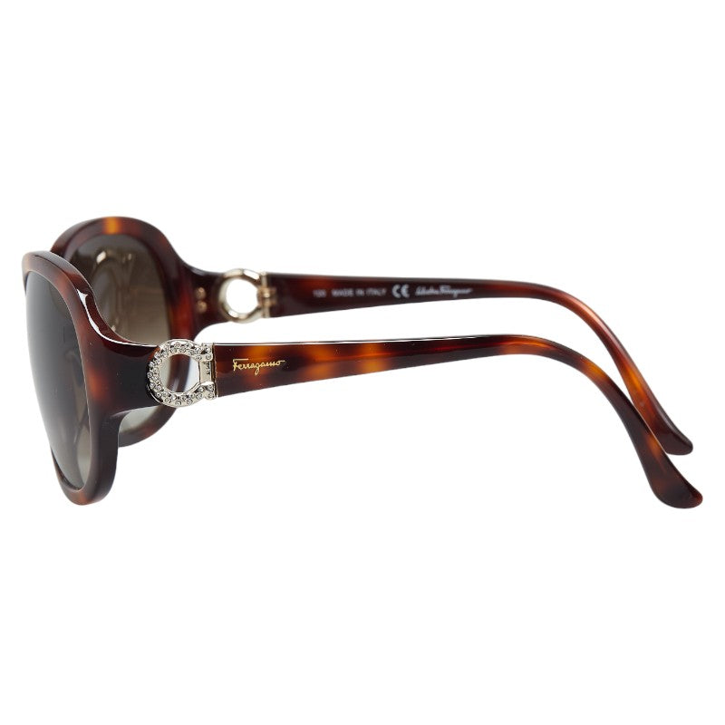 Salvatore Ferragamo Guncci Asian Fit Sunglasses SF703SR 214 Brown Plastic 6.5x5cm in Great Condition