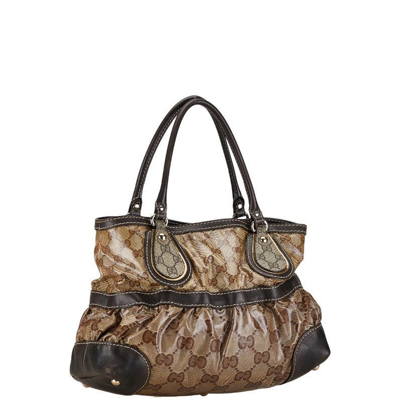 Gucci GG Crystal Handbag Canvas Handbag 223964 in Good condition