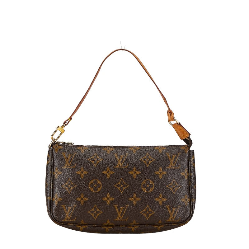 Louis Vuitton Pochette Accessoires Canvas Handbag M51980 in Good condition