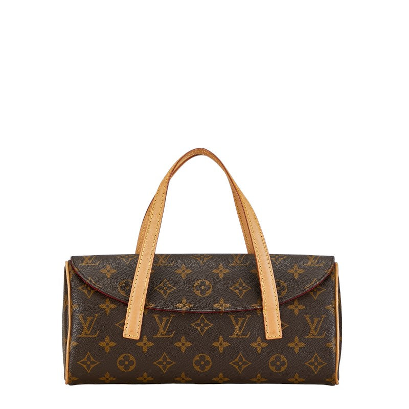 Louis Vuitton Monogram Sonatine Handbag Brown in Very Good Condition