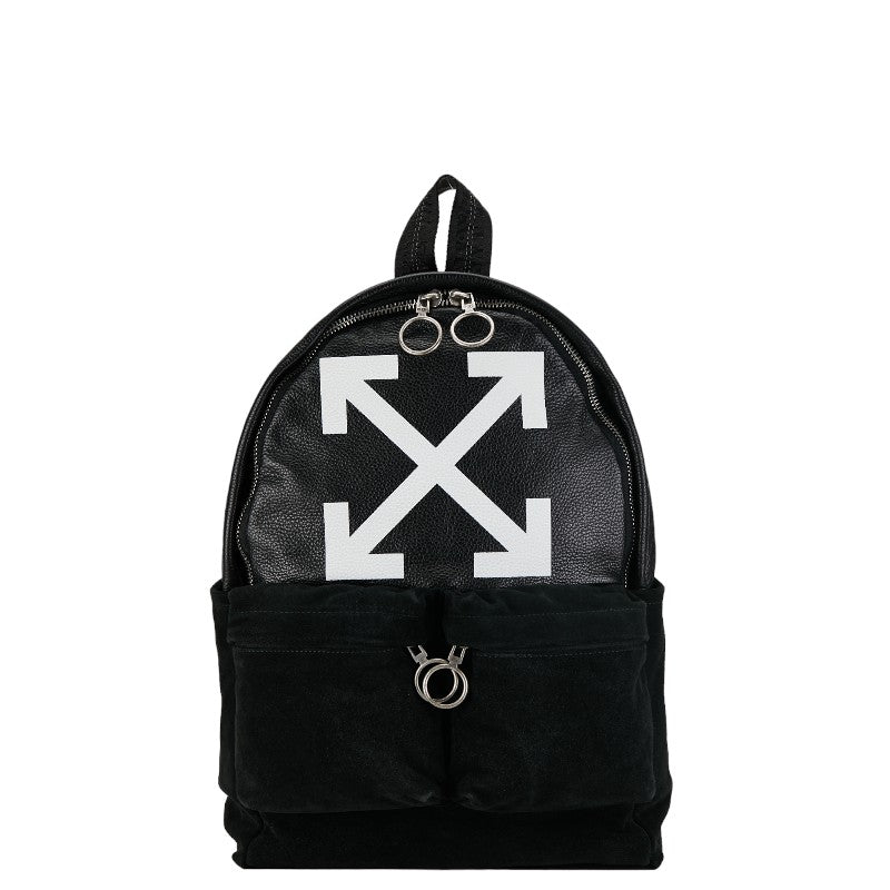 Off-White Arrows Suede and Leather Backpack Leather Backpack in Good condition