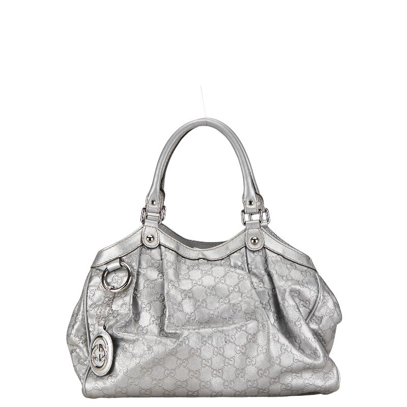 Gucci Guccissima Leather Sukey Handbag Leather Tote Bag 211944 in Good condition