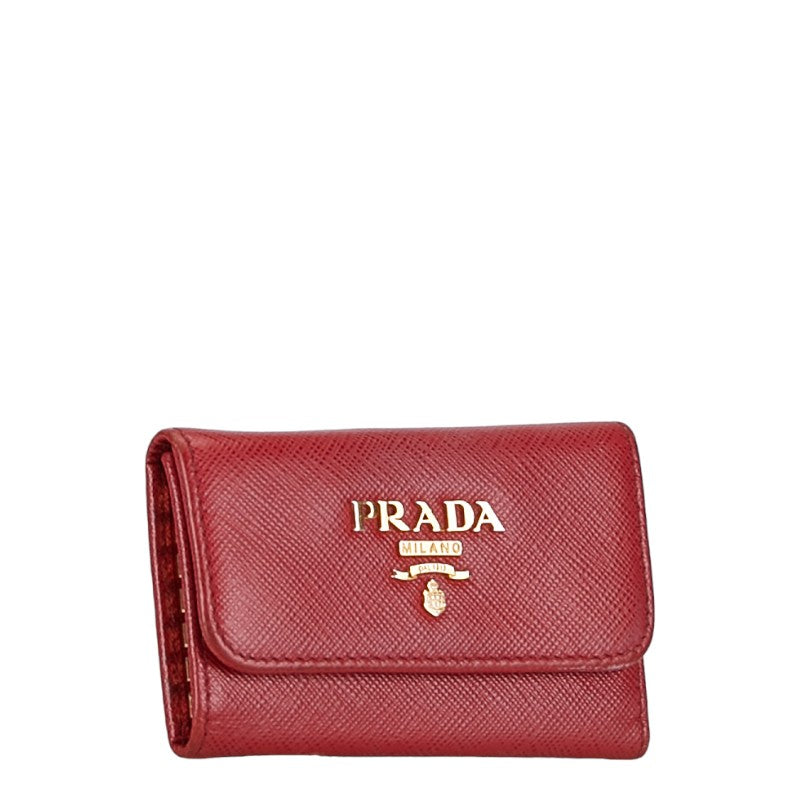 Prada Saffoano Key Case  Leather Key Holder 1PG222 in Good condition
