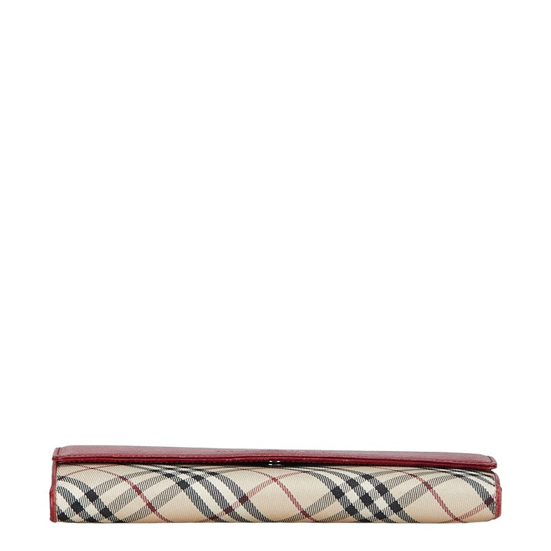 Burberry Nova Check Long Wallet  Leather Long Wallet in Good condition