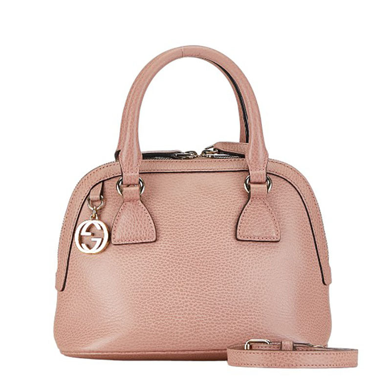 Gucci GG Charm Leather Handbag Leather Handbag 449661 in Good condition