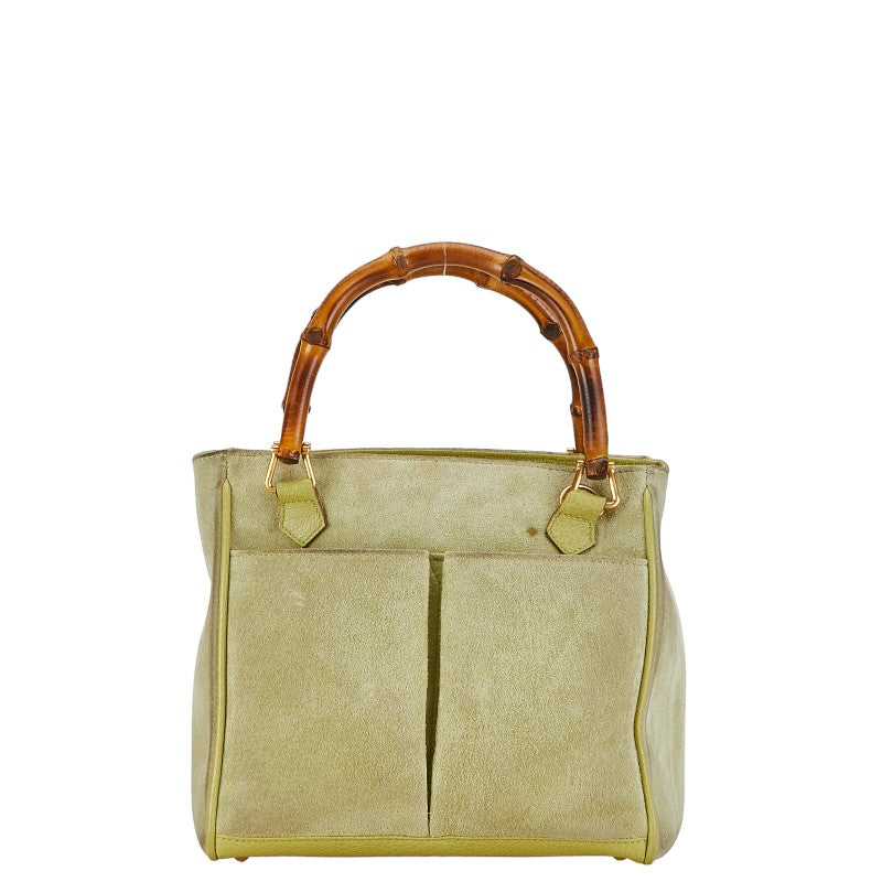 Gucci Bamboo Suede Diana Handbag Suede Handbag 1220316 in Good condition