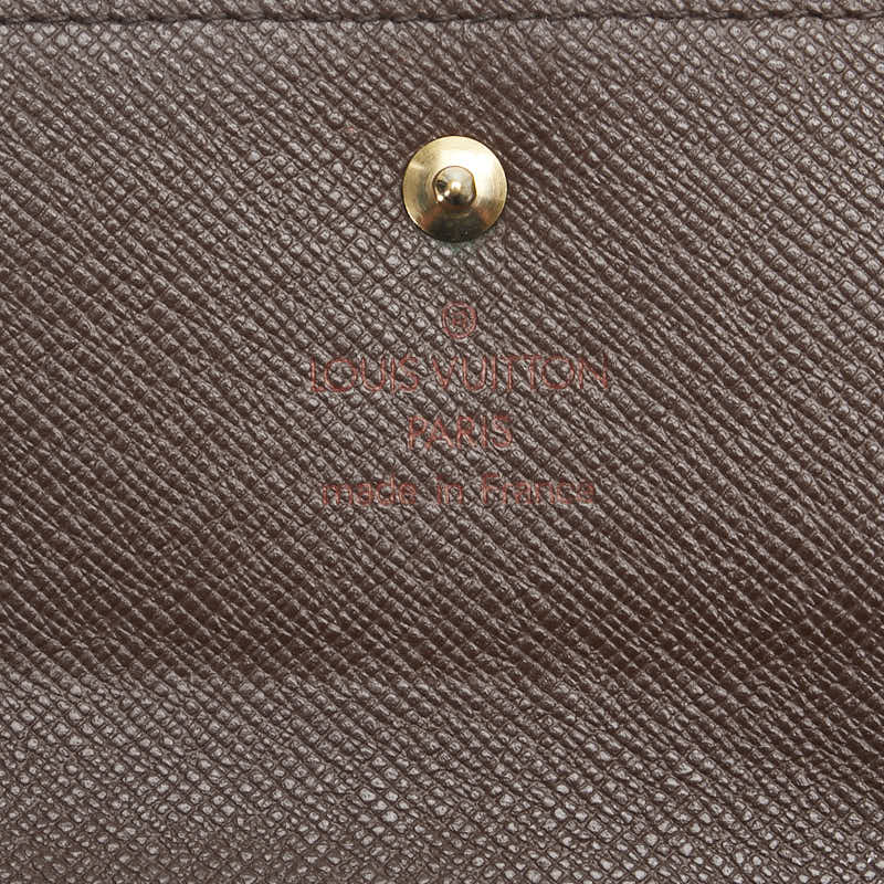 Louis Vuitton Damier Elise Compact Wallet N61654 in Very Good Condition