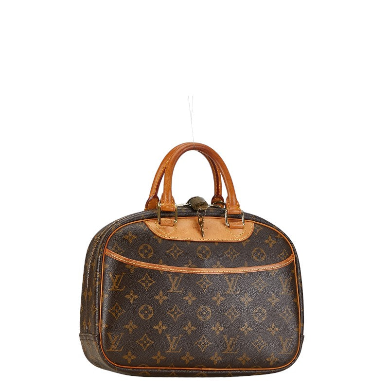 Louis Vuitton Monogram Trouville Handbag M42228 Brown PVC Leather in Very Good Condition