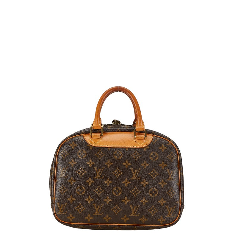 Louis Vuitton Monogram Trouville Handbag M42228 Brown PVC Leather in Very Good Condition