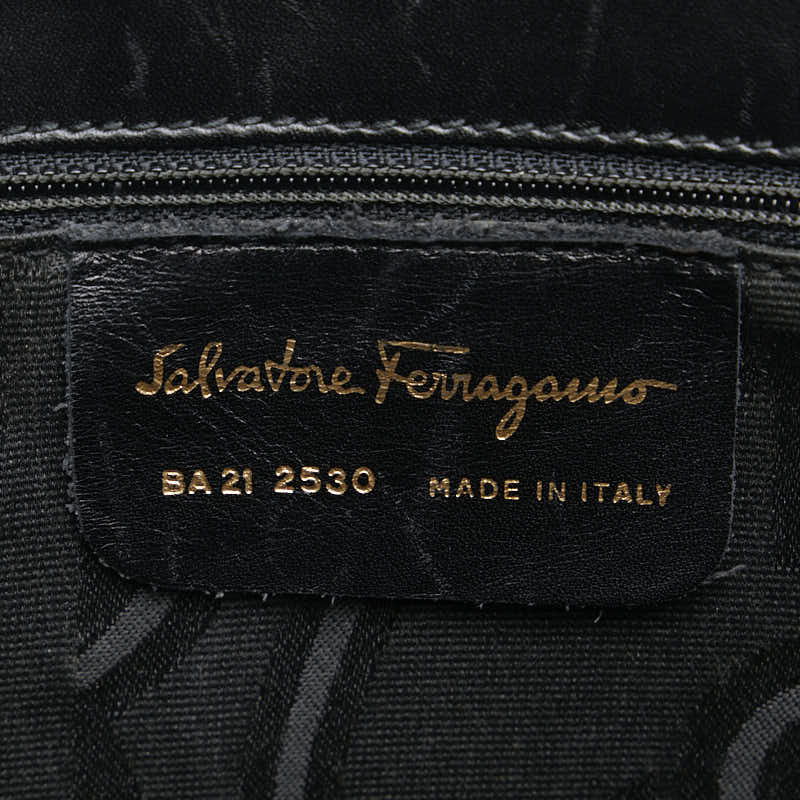 Salvatore Ferragamo Vara Ribbon Leather Tote Bag BA21 2530 in Very Good Condition