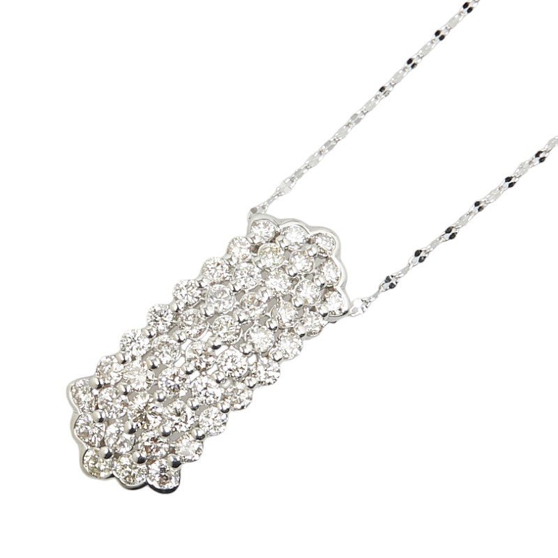 Platinum Pt900 Pt850 Diamond 1.00ct Pendant Necklace