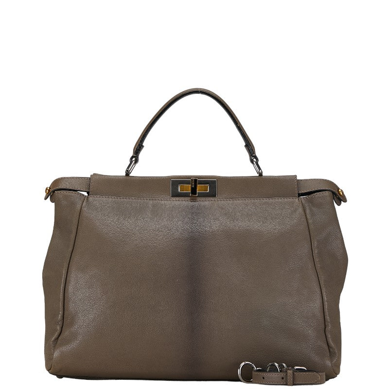 Fendi Peekaboo Leather Handbag Leather Handbag 8BN210 in Good condition
