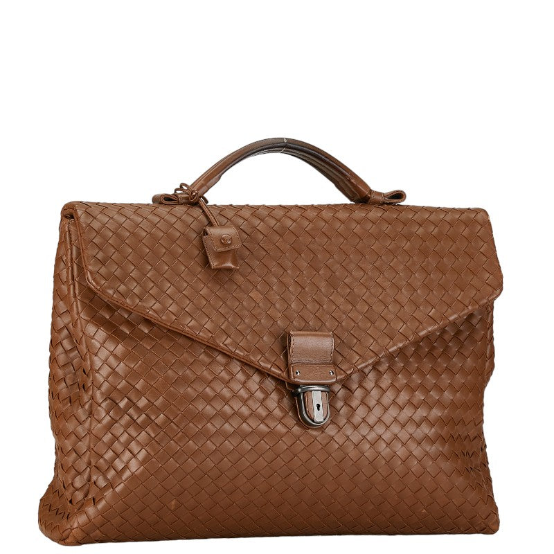 Bottega Veneta Intrecciato Leather Briefcase Leather Business Bag 113095 in Good condition