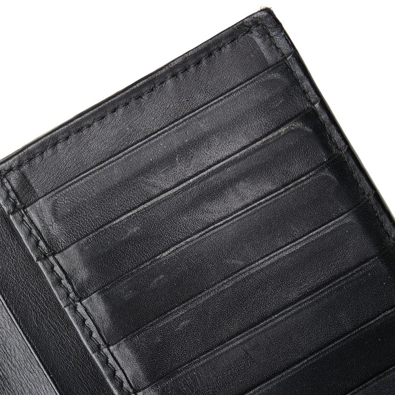 Bottega Veneta Intrecciato Leather Long Wallet Black in Very Good Condition