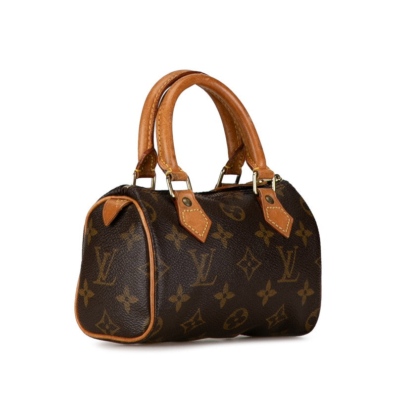 Louis Vuitton Mini Speedy Handbag M41534 Brown PVC Leather in Very Good Condition