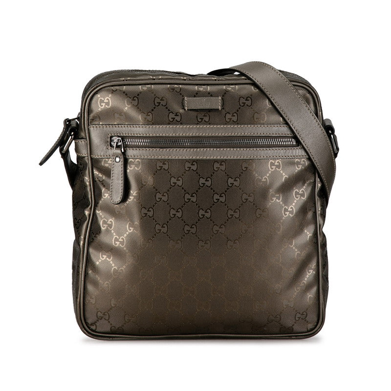 Gucci GG Imprime Messenger Bag Canvas Shoulder Bag 201448 in Good condition