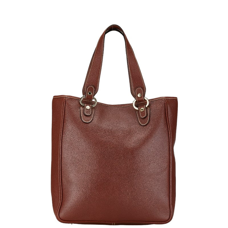 Bvlgari Leather Maxi Letter Tote Bag